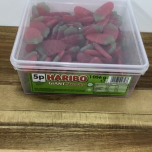 Haribo Giant Strawbs wholesale — strawberry gummy sweets supplied in bulk